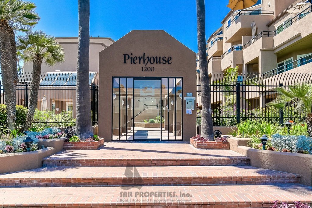 1200 PCH #327 is a third-floor, one-bedroom, one-bath condo in the gated Pierhouse community of Huntington Beach property image